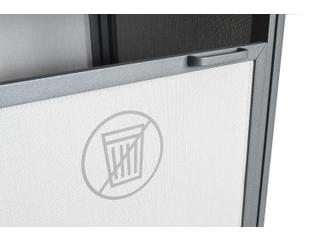 Grosfillex Sunset Sling Aluminum Solid Gray/Volcanic Black Towel Valet Single Unit