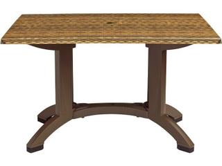 Atlanta 48x32 Inch Rectangular Dining Table Wicker Decor