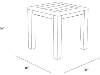 Harmonia Living Classic Teak Square End table
