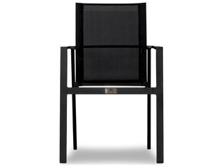 Harmonia Living Lift Aluminum Sling 7 Piece Reclaimed Teak Outdoor Dining Set