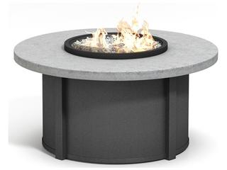 Homecrest Concrete Aluminum Round Patio Fire Pit Table