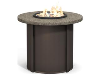 Homecrest Stonegate Aluminum Round Outdoor Fire Pit Table