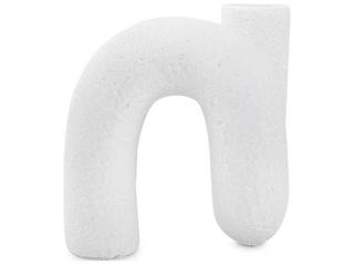 Howard Elliott Abstract Curved Matte White Vase