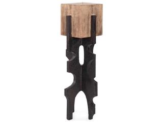 Howard Elliott Sand Cade Architectural Pillar Candle Holder