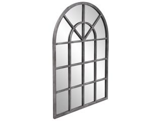 Howard Elliott Fenetre Antique Silver Arched Wall Mirror