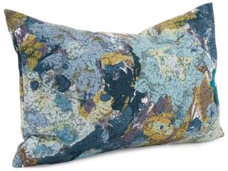 Stanton Decorative Pillow in Turquoise with Burnout Texture