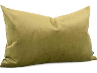Bella Polyester Velvet Throw Pillow Moss Green