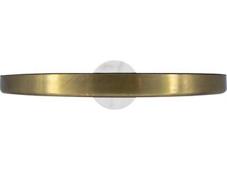 Howard Elliott Bogna Brass White Round Table Top Mirror