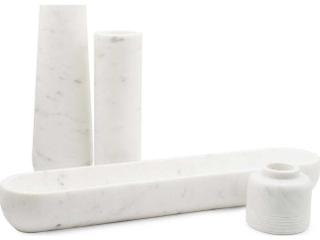 Howard Elliott Nizzoli White Gray Vase