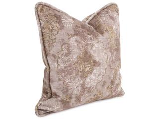 Baroque Taupe Decorative Pillow with Down Insert