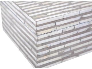 Howard Elliott Julianna Square Mother of Pearl High Box