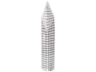 Howard Elliott Matte White Hansford Keyhole Vase
