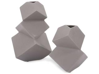 Howard Elliott Cubic Taupe Vase