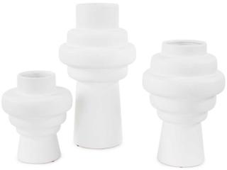 Howard Elliott Zopol Matte White Vase