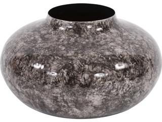 Howard Elliott Round Black Neutral Pod Vase