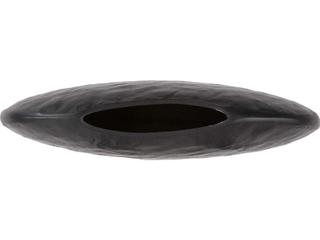 Howard Elliott Hammered Ebony Canoe Vase