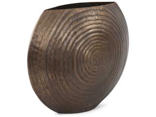 Howard Elliott Circlet Antique Gold Disc Vase