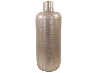 Howard Elliott Etched Crossways Champagne Short Neck Bottle Vase