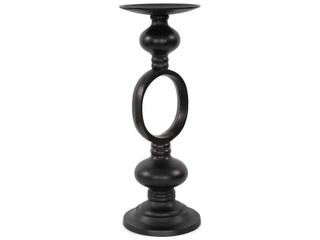 Howard Elliott Zara Ebony Open Pillar Candle Holder