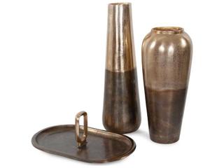 Howard Elliott Golden Bronze Torpedo Shape Vase
