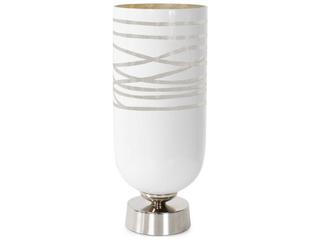 Howard Elliott Lustig Artic Silver Glossy White Vessel