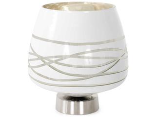 Howard Elliott Lustig Artic Silver Glossy White Vessel