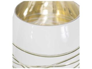 Howard Elliott Lustig Artic Silver Glossy White Vessel