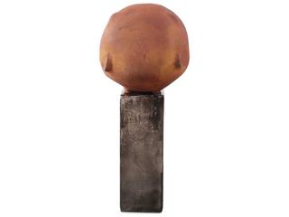 Howard Elliott Textured Matte Orange Mr. Wilfred Terra Cotta Sculpture