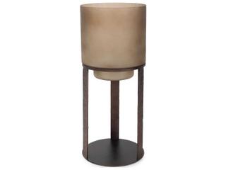 Howard Elliott Bronze Bungoma Glass Candle Hurricane