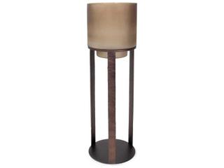 Howard Elliott Bronze Bungoma Glass Candle Hurricane