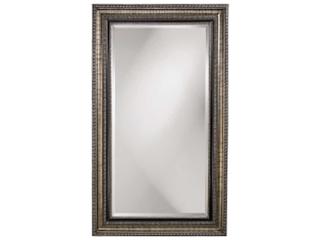 Howard Elliott Texan Silver Leaf Rectangular Floor Mirror