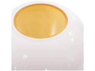 Howard Elliott Grasberg White Orange Vase