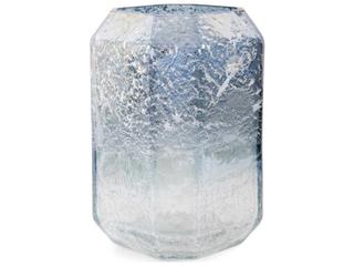 Howard Elliott Lonsdale Iridescent Blue Silver Vase
