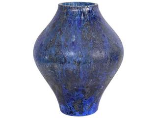 Howard Elliott Zynsky Azure Blue Art Glass Vase