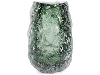 Howard Elliott Emerald Crystalized Glass Vase