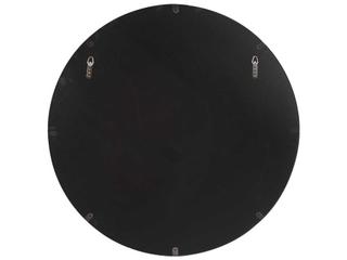 Howard Elliott Steele Brushed Black Round Wall Mirror