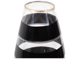 Howard Elliott Vector Black Gold Torpedo Vase