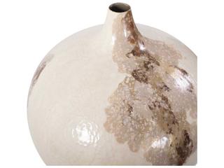 Howard Elliott Petrini Enamel Brown Vase