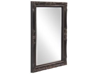 Howard Elliott Queen Ann Antique Black Rectangular Wall Mirror