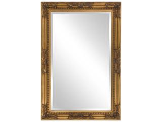 Queen Ann Rectangular Wall Mirror with Antique Gold Leaf Finish
