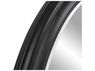 Howard Elliott George Matte Black Round Wall Mirror