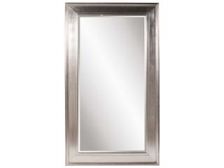 Howard Elliott Christian Silver Leaf Rectangular Floor Mirror