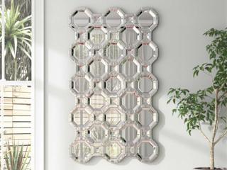 Howard Elliott Crawford Silver Wall Mirror