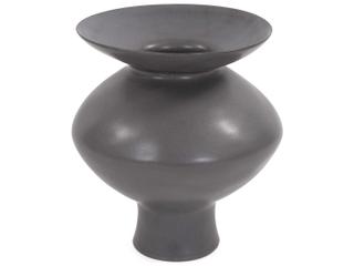 Howard Elliott Graphite Flared Vase