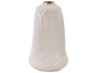 Howard Elliott Glossy Neutral Christana Concaved Ceramic Vase