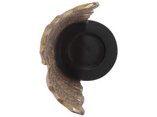 Howard Elliott Situ Faux Bois Burnished Bronze Candle Holder