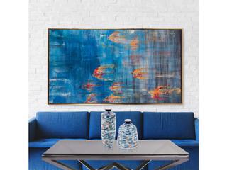 Howard Elliott Caribbean Sea #2 Hand Painted Canvas Wall Art