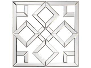 Howard Elliott Moira Silver Square Wall Mirror