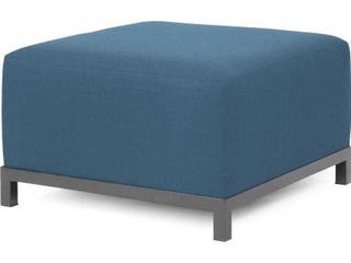 Axis Seascape Turquoise Fabric Cushion Ottoman