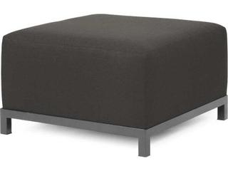 Axis Seascape Steel Cushion Ottoman in Charcoal